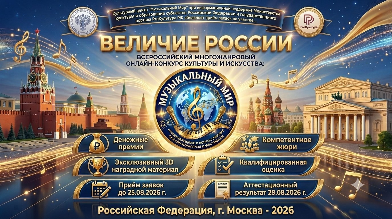 Афиша конкурса «Величие России»